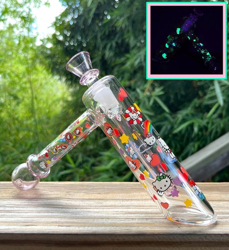 Hello kitty glass water - hello,